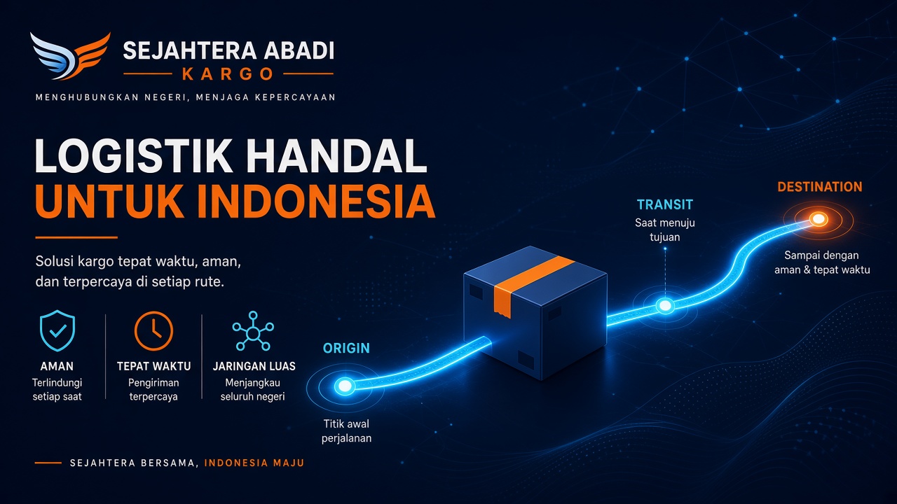 Sejahtera Abadi Kargo ilustrasi alur logistik dan pergerakan barang